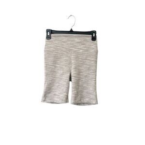 Outdoor Voices Flow 7” Athletic Fold Over‎ High Rise Bike Tan Heathered Shorts